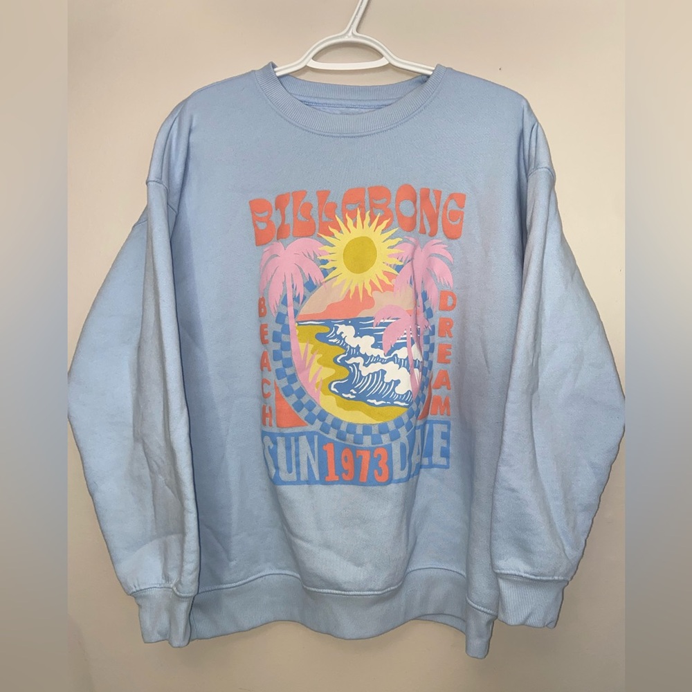 NWOT Billabong Beach Dream Graphic Sweatshirt SIZE Large